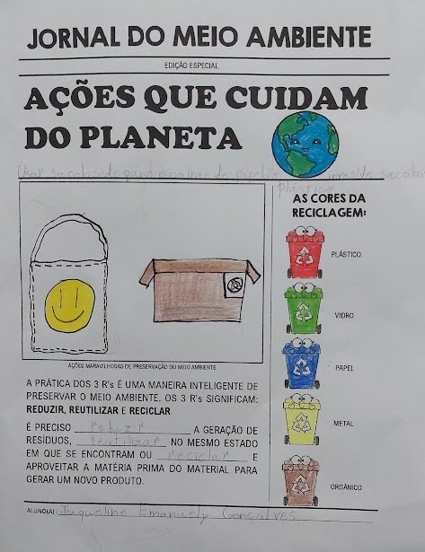 Atividade Jornal Do Meio Ambiente Prefeitura De Rio Dos Cedros